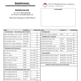 Bestellformular für Kinderärzte, kostenfrei
